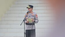 Kombes Pol Endang Tri Purwanto Pimpin Apel Kenaikan Pangkat Kompol Sutardi di Polresta Pontianak