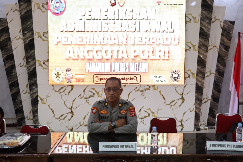 Propam Polres Melawi Awasi Ketat Pemeriksaan Administrasi Awal Penerimaan Anggota Polri 2026