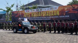 Mayjen TNI Novi Rubadi Sugito Hadiri Apel Penanggulangan Karhutla di Pontianak