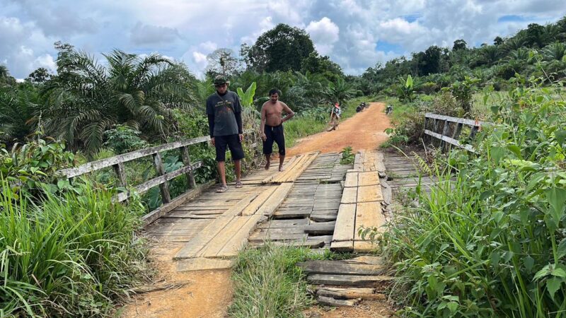 Akses Warga Terganggu, TMMD Ke-128 Kodim 1204/Sanggau Siap Bangun Jembatan Tanak