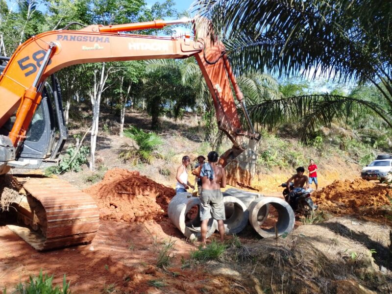 Satgas TMMD Ke-128 Kodim 1204/Sanggau Percepat Pembangunan Gorong-gorong
