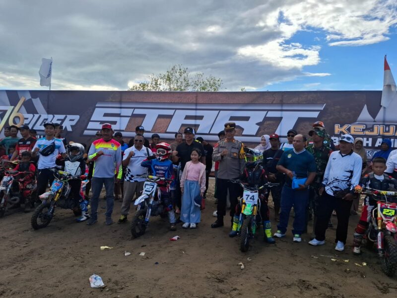 Polsek Matan Hilir Selatan Polres Ketapang Laksanakan Pengamanan Kejuaraan Grasstrack Fun Race Beach & Sand Race “STOP BALAP LIAR”