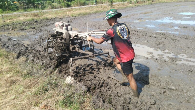Satgas TMMD Kodim 1204/Sanggau Percepat Program Cetak Sawah untuk Ketahanan Pangan