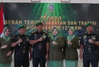 Danrem 121/Abw Pimpin Tradisi Sertijab Kasiops di Aula Kodim 1201/Mempawah