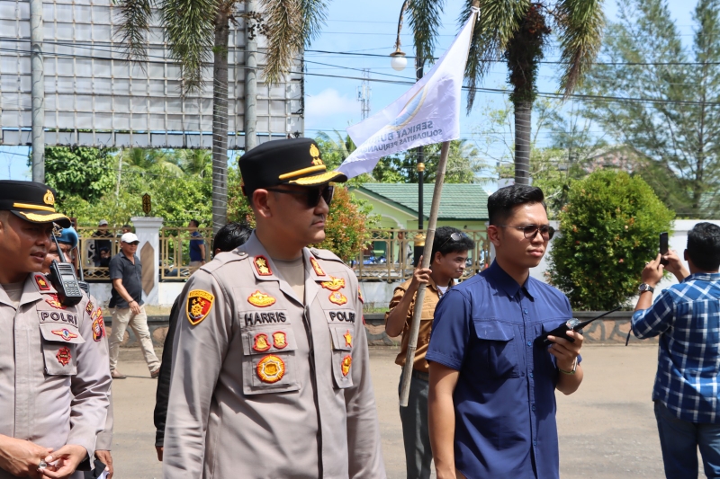 Pengamanan Audiensi Buruh di Ketapang Berjalan Aman, Kapolres AKBP Muhammad Harris Turun Langsung
