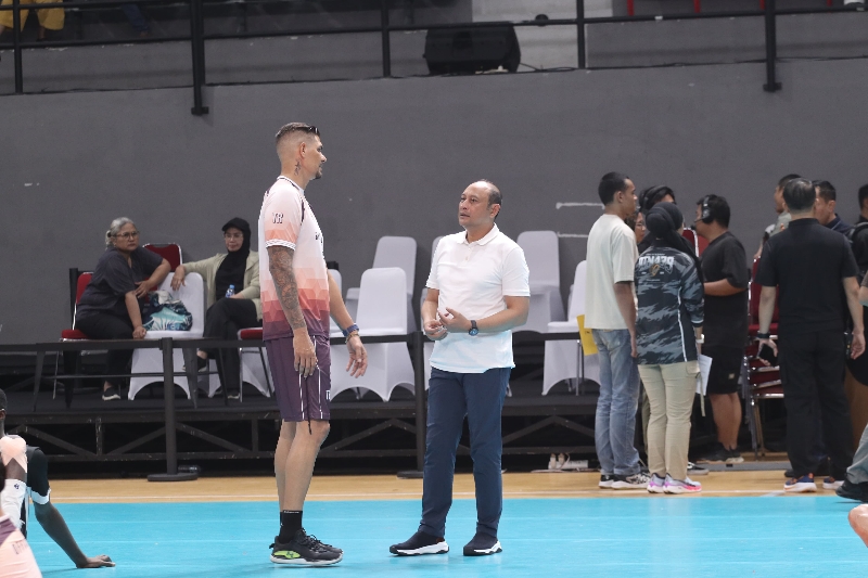 Irjen Pol. Dr. Pipit Rismanto, S.I.K., M.H. Cek Gladi Opening AVC Men’s Volleyball Champions League 2026