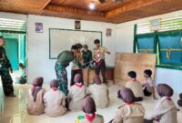Pelatihan Disiplin dan Kepemimpinan Saka Wira Kartika Digelar Koramil 07/Teluk Keramat